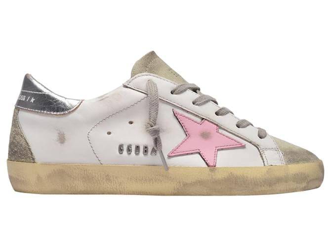 Golden Goose Deluxe Brand Sneakers Super-Star - Golden Goose - Multi - Pelle Bianco Vitello simile a un vitello  ref.551585